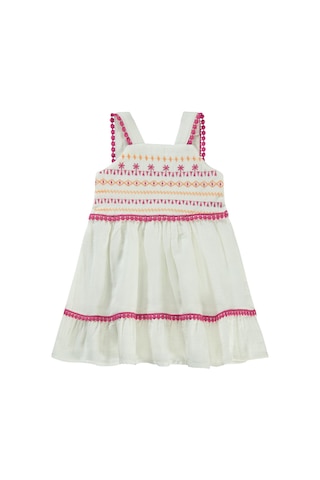 Civil Baby Nakışlı 6-18 Ay Elbise - Ekru