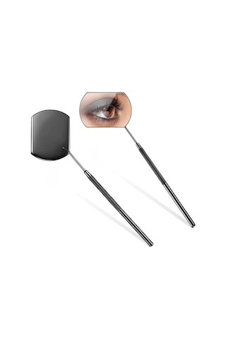 Cbtx Dikdörtgen Kirpik Uzatma El Makyaj Aynası Titanyum Siyah 3'lü