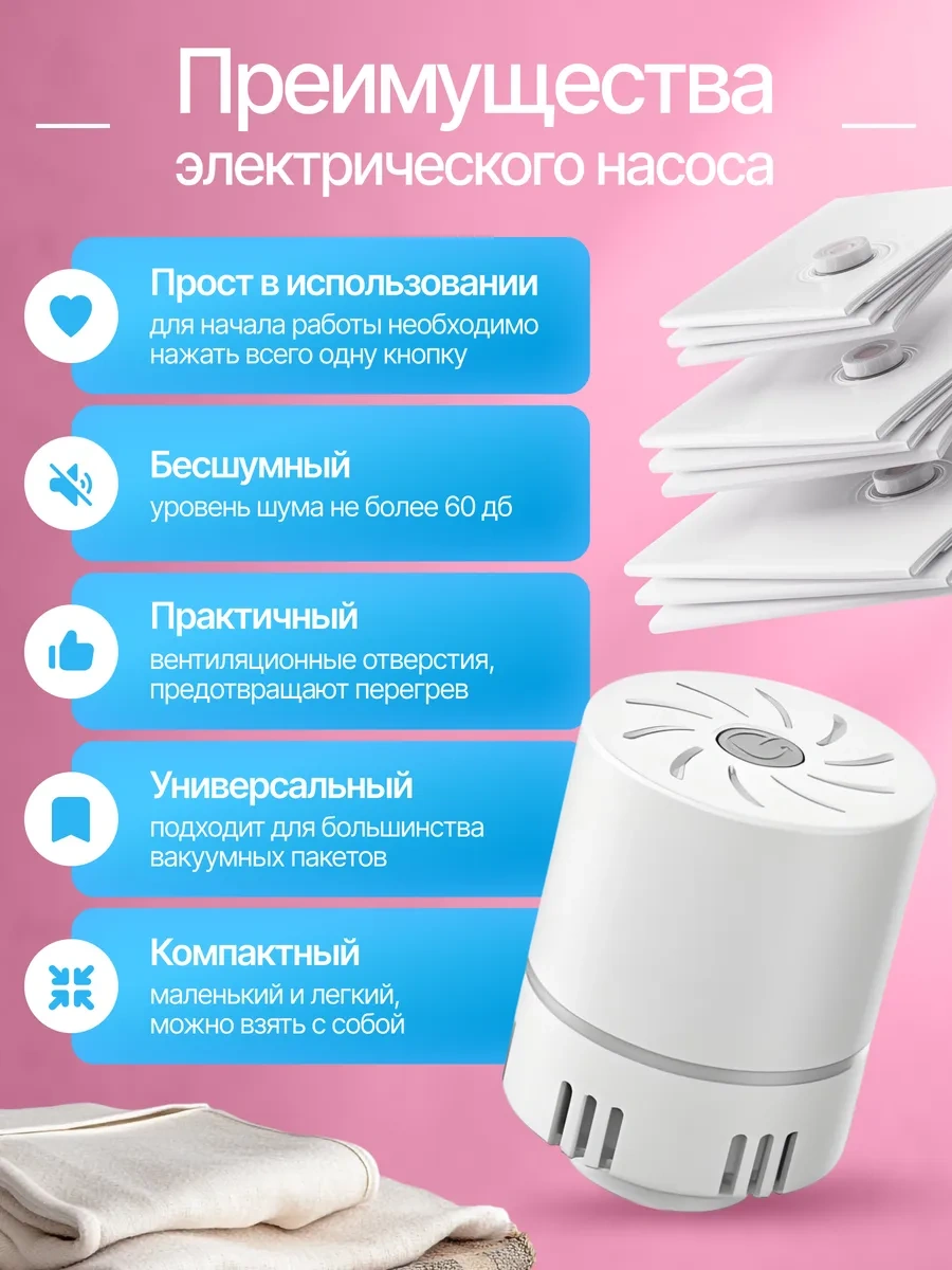 Techhouse Elektrikli Pompalı Giysi Ve Eşya İçin Vakumlu Poşetler 459236568