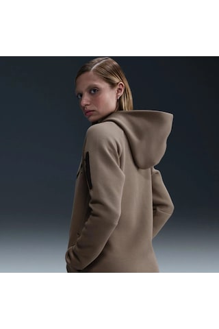 Sportswear Tech Fleece Windrunner Full-zip Hooded Ss25 Kadın Sweatshirt Kahverengi