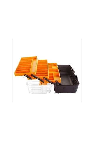 Asr-5038 16" Şeffaf Raflı Balıkçı Takım Çantası