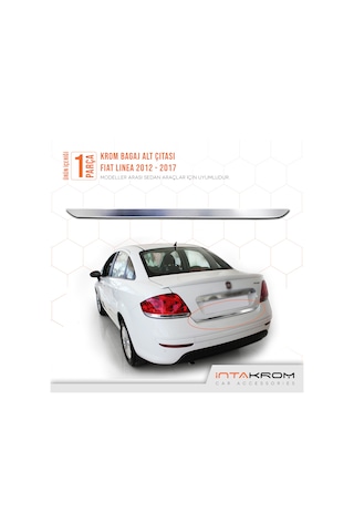 intakrom Fiat Linea Krom Bagaj Alt Çıtası 2007 - 2018