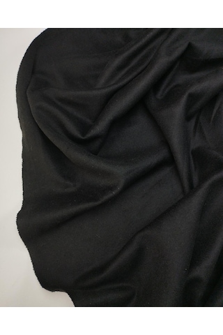 Siyah Renkte Süet Görünümlü Kumaş En: 150cm-10713 Siyah