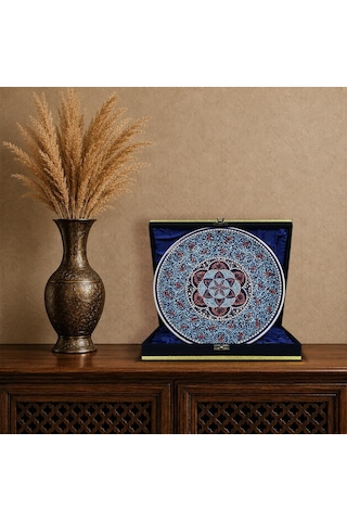 E38 El İşçiliği Çini Tabak 25 Cm - 6687