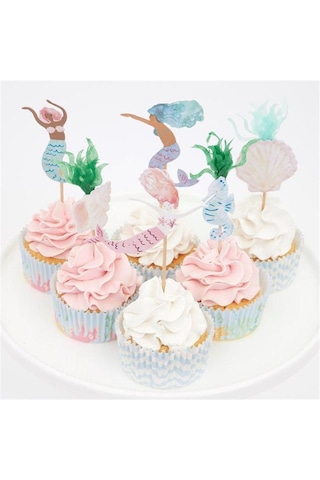 Meri Meri - Mermaid Cupcake Kit - Deniz Kızı Cupcake Kit