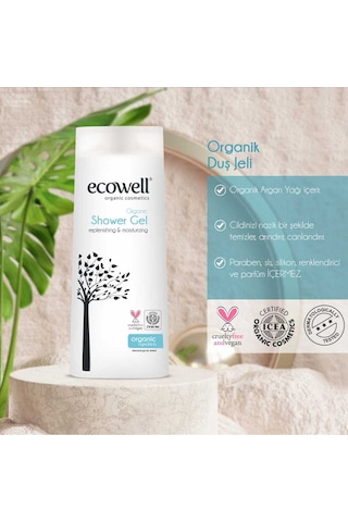 Ecowell Organik Duş Jeli 2 x 300 ML
