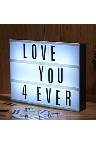 Orta Boy Light Box 96 Harfli Beyaz