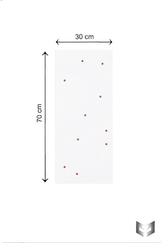 Yiğit Metal Mıknatıslı Pano Beyaz Ofis/çalışma Odası İçin Mıknatıs Hediyeli Metal Magnet Hatıra Panosu 24 x 70 CM