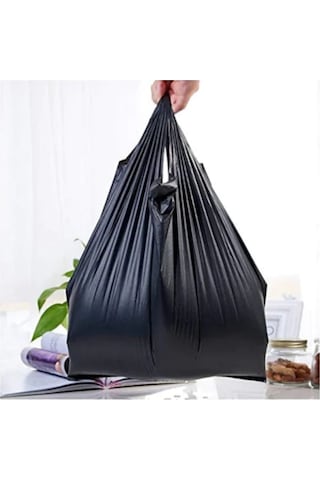 Siyah Poşet Kalın Küçük Boy 5 Kg Hışır Atlet Poşet