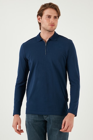 Buratti Pamuklu Slim Fit Yarım Fermuarlı Polo Yaka Erkek Sweat 5903010 Indigo