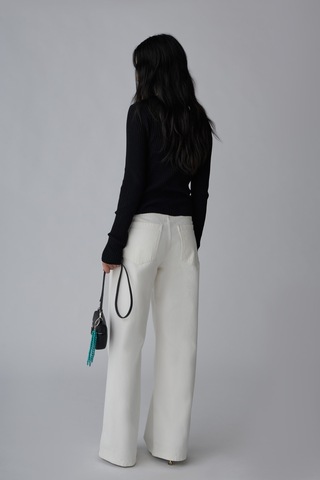 Suud Collection Beyaz 88 Wide Leg Jean