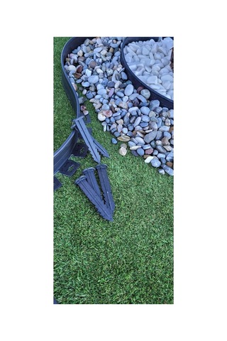 Garden Moda Çim Ayırıcı 2 Metre Siyah Çim Sınırlayıcı Taş Toprak Ayıracı Çim Ayracı Çim Ayırıcı Bariye Çok Renkli