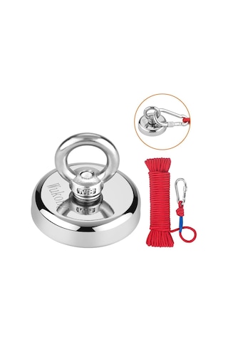 Magnet Fishing, Halatlı Güçlü Neodyum Mıknatıs Balıkçılığı Seti 48Mm