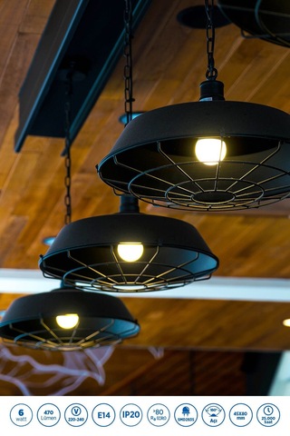 Rtl09211-5 Rother G45 Led Ampul 6w E14 470 Lümen 4000k Gün Işığı Enerji Tasarruflu Ampul 5 Adet