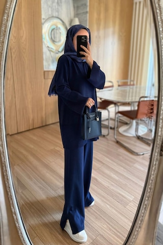 Kahijab Liora Premium Rayon Takım - Lacivert Lacivert