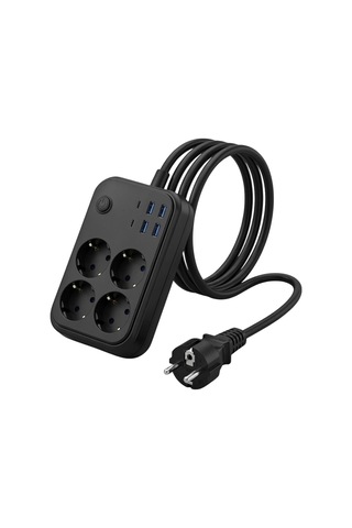 Mey İthalat Akım Korumalı Uzatma Prizi 4 Usb 2 Type C Dayanıklı Ve Güvenli Tasarım Standart