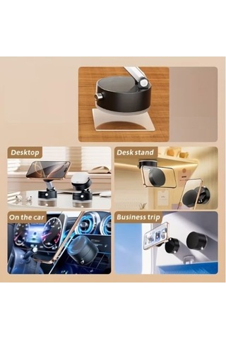 Mıknatıslı Katlanabilir Telefon Tutucu - Torpido Ve Cam Uyumlu 58202201