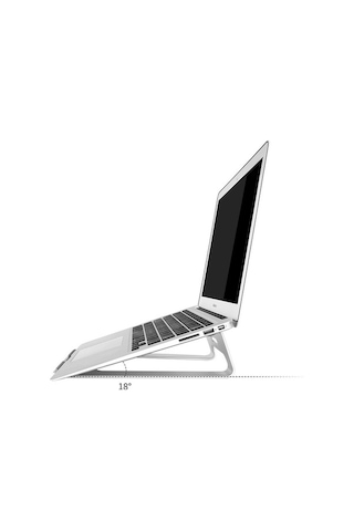 Ebitda Upergo Alüminyum Macbook Uyumlu Notebook İpad Düz Soğutma Tabanı - Gümüş