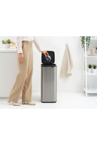 Brb-bra 238246-8710755238246-001-01-bo Matt Steel Fpp Dokunmatik Çöp Kutusu 30l Mat Çelik