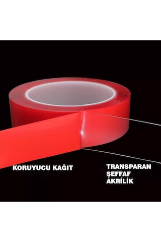 Çift Taraflı Bant Şeffaf Silikon Bant Su Geçirmez 5 M x 10 MM