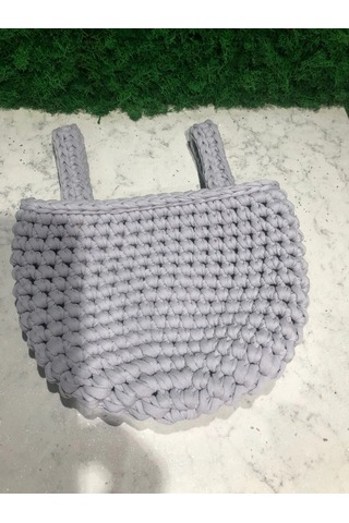 Sialia Knitting Yatak İçin Cep, Asılabilir Örgü Sepetli Düzenleyic 206032395 Gri