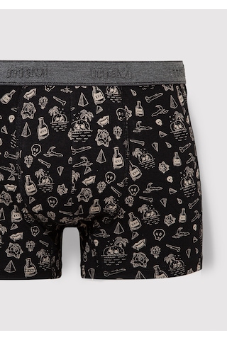 Mavi - Baskılı Siyah Boxer 091719-900 Siyah