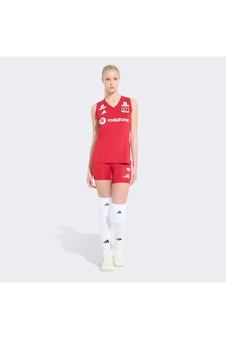 Adidas Türkiye Milli Takım Kadın Kırmızı Voleybol Tayt Km7479