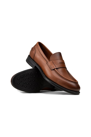 Deery Erkek Taba Renk Hakiki Deri Klasik Loafer Ayakkabı - 02025mtbac01 Taba