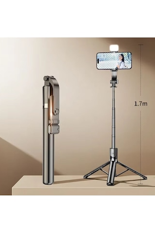 Kumandalı 1,7m Büyük Boy Tripod Pro Çubuğu R1s-l