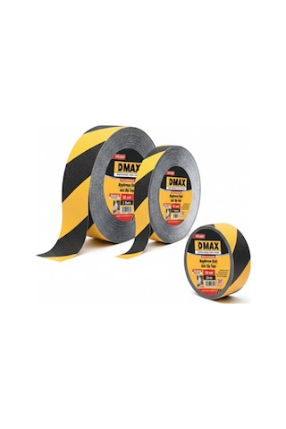 Merdiven Kaydırmaz Bant Dmax Sarı Siyah 50 Mm X 15 Mt Dmx4627