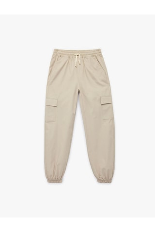 Koton Kargo Jogger Taş Erkek Çocuk Pantolon 6skb40085tw Taş