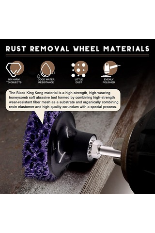 Symbee 2" Hızlı Değişim Roloc Zımpara Disk Seti - 15 Parça Çok Renkli, Pas Ve Boya Çıkarma İçin