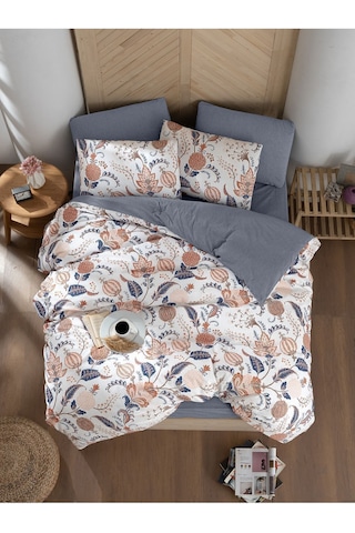 Mystory Home  Lastikli Çarşaflı Tek Kişilik Nevresim Takımı Etro