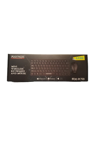 Raynox Rx-k13 Mini Kablosuz Klavye Mouse Set Windows-android- Uyumlu iOS Optik