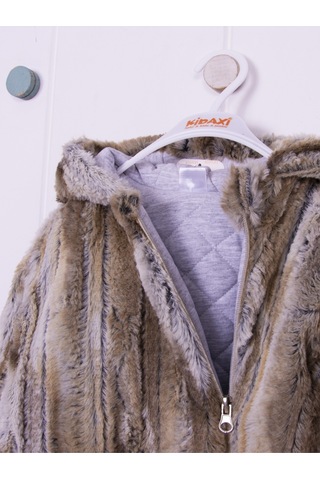 Kidaxi Sevimli Ayıcık Bebek Kahve Tulum 3-6/6-9/9-12/18-24 Ay Kahverengi