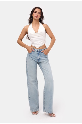 it's basic Kadın Açık Kot Doris 4s6-32 Straight Fit Yüksek Bel Denim Jean Kotrengid1