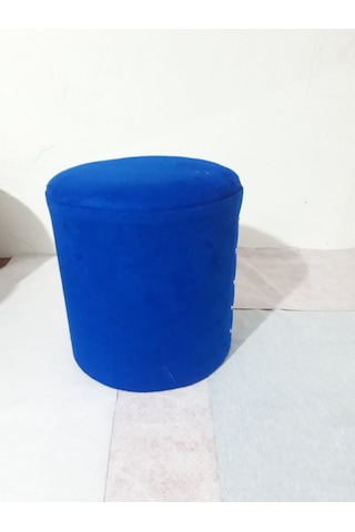 Nesilhomee-Ticaret Silinebilir Nubuk Ve Soho Kumaş Oval Puf