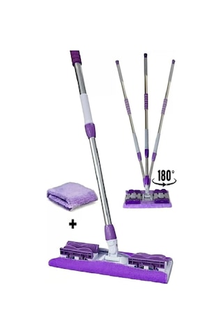 Dmr Mandallı Sihirli Mop Takımı + 3 Adet Freshmaker 50'li Mop Uyumlu Yer Temizlik Havlusu - Set