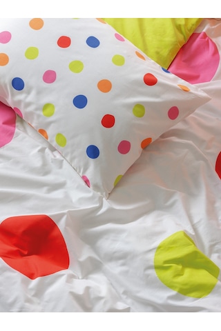 Cotton Box Çift Kişilik Nevresim Takımı Dotsy Turuncu Turuncu