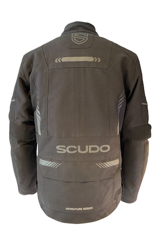 Scudo Alaska Cordura Kışlık Erkek Motosiklet Ceketi Siyah