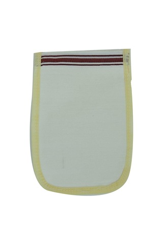 Doğal İpek Sırt Ve Vücut Masaj Kesesi Beyaz Renkli 16Cm x25Cm