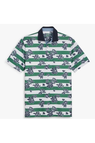 Puma Garden Pique Polo Çiçek Baskılı Erkek Golf Tshirt Vine-deep Navy