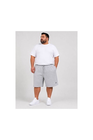 H&c Coolboy Erkek Büyük Beden Battal Şort Fermuarlı Cepli Esnek Günlük Spor Şort 2xl-6xl Gri