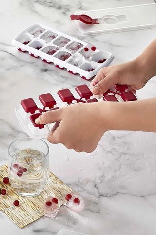 Deconox 2 Adet Silikon Tabanlı Buzluk, 12'li Buz Kalıbı, Silikon Tabanlı Buz Kalıbı, Pratik Ve Esnek Silikon Taban Diğer