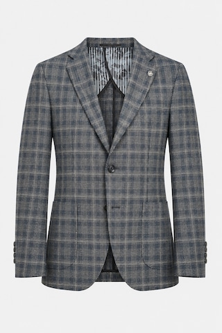 Sabri Özel Erkek Kareli Desen İki Düğmeli Yarım Astar Smart-casual Tek Ceket 6 Drop 12014-yeşil
