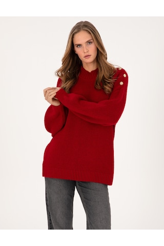 Pierre Cardin Kadın Kırmızı Kazak /triko 50316342-vr030 Kırmızı