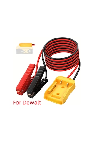 Xuweiwei Milwaukee Ve M18 İçin 20v Sarı Güç Tekerlekli Pil Adaptörü 182 88 Cm Atlama Kablosu Kelepçeleri Taşınabilir Akü Başlatıcı