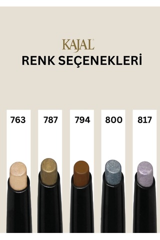 Kajal Suya Dayanıklı Kremsi Yapıya Sahip Metalik Bronz Göz Farı & Stick Eyeshadow 787 Metalik Bronz