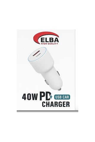 Elba 40w Pd Usb Araç Şarj Cihazı Süper Hızlı Şarj Gücü