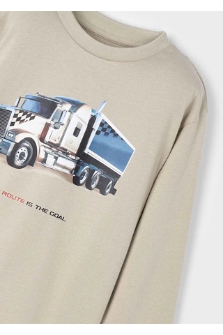 Mayoral Uzun Kollu Erkek Çocuk T-shirt 4085 Vizon